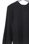 SWAYING/KNIT profile cuffed long-sleeved slim pullover SW24RE1T10 black PS11
